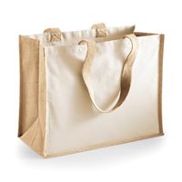 SHOPPER IN COTONE E JUTA